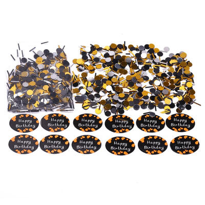 

600pcs Sequin Happy Birthday Confetti Paper Number Party Sprinkles Supplies