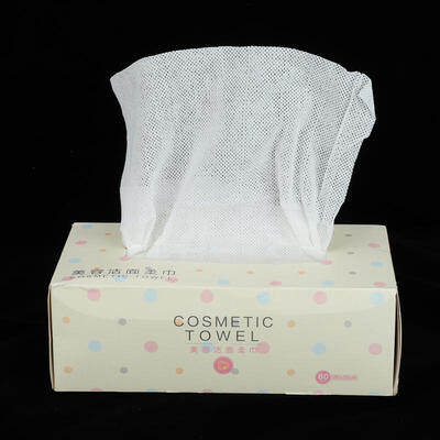 

Greensen 80pcs Disposable Face Towel Wipes Non-woven Makeup Removal Cleansing Pads Wet&Dry Dual-use