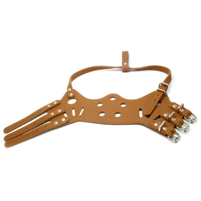 

Adjustable Leather Dog Muzzle Anti Bark Bite Chew Dog Training Products