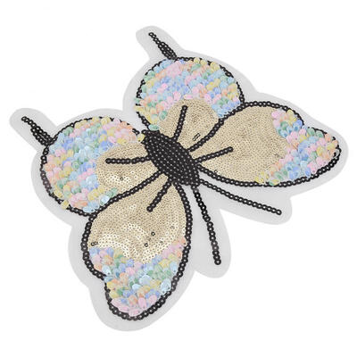 

Greensen Sequin Butterfly Patch Embroidered Patch Cloth Sticker Lace Applique Clothing Accessories