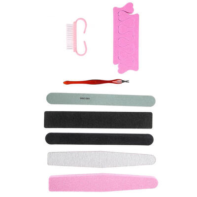 

Greensen 8pcsSet Nail Files Brush Durable Buffing Grit Sand Fing Nail Art Tool Accessories Sanding File