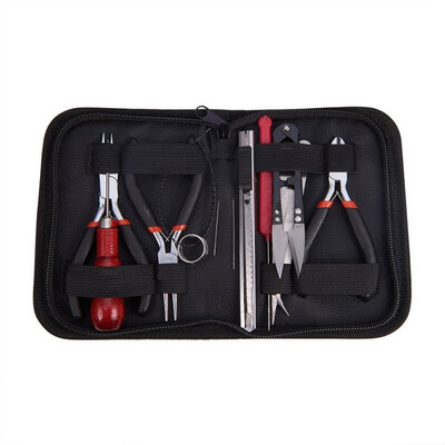 

PH PANDAHALL 1 Set Black DIY Jewelry Tool Sets with Plies Scissor&Pins