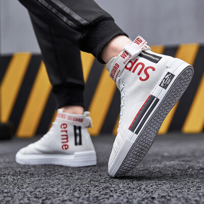 

Air Force No 1 Mens High Shoe Venom Joint offwhite Board shoes Korean version trend ro Summer Gao Bang Chao shoes