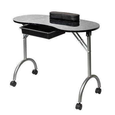 

Ktaxon Large Portable Manicure Nail Table Station Desk Spa Beauty Salon Equipment wBag