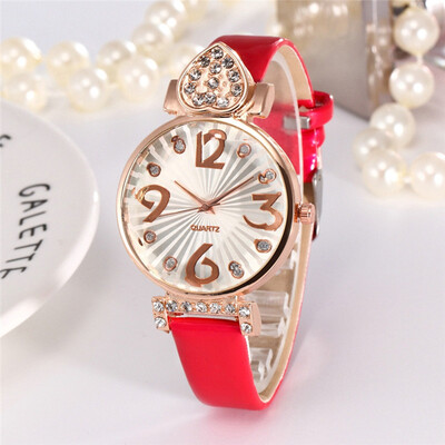 

Luxury Women Romantic Love Roman Numerals Wrist Watch Leather Strap Designer Ladies Clock Simple Dress Gfit Zegarki Damskie