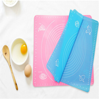 

silicone dough making mat for baking purpose either in blue or pink