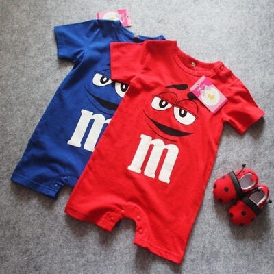 Newborn Baby Boy Girl Short Sleeve Romper Jumpsuit Summer Clothes Outfits 0-18M
