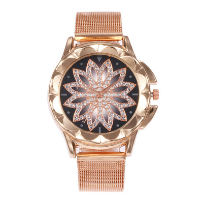 

Best selling new creative dial ladies stainless steel mesh belt watch female models explosion models multicolor