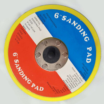 

6 Hook And Loop Face Sanding Pad Wheel Air Pneumatic Sander Grinder Tools Kit