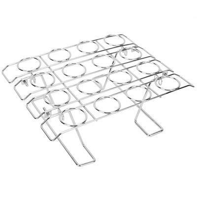 

Greensen 16 Slots Folding Stainless Steel Ice Cream Display Cooling Rack Holder for Baking Cake Cupcake