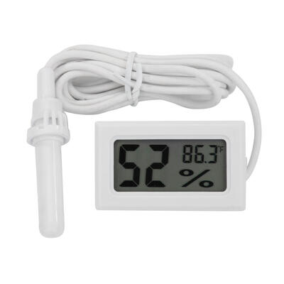 

Digital LCD Thermometer Hygrometer with Probe Temperature Humidity Gauge