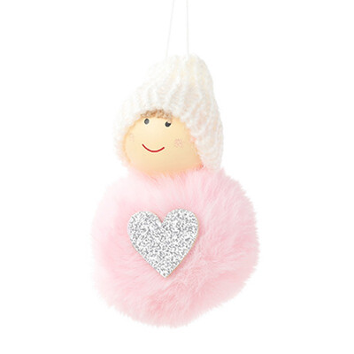 

Holiday Tree Decoration Knitted Pom Pom Plush Doll Christmas Pendant Drop finial Ornaments Xmas
