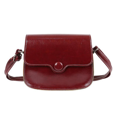 

Women Messenger Bag Small Flap Bags Oil Wax Leather Shoulder Crossbody Bag