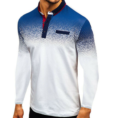 

New Mens Slim Fit Shirts Long Sleeve Casual Golf T-Shirt Jersey Top Tee