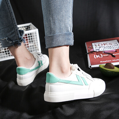 

Ins super fire canvas shoes female students new net red explosion models Korean street shooting st