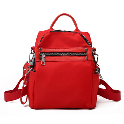 

TANGDE MICROFIBER WOMAN PURE COLOR CASUAL FASHION SHINY BLING BACKPACK DESIGNER DAY PACK