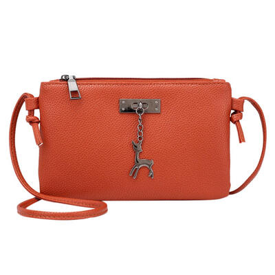 

Zipper Shoulder Bag Women Girl PU Leather Casual Envelope Crossbody Handbag