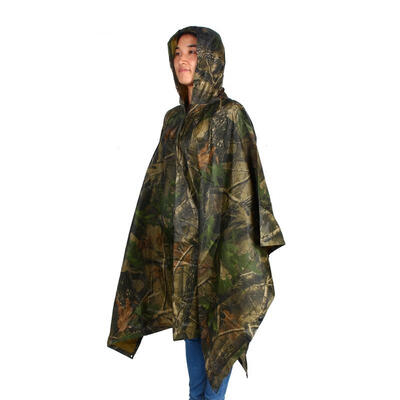 

Greensen Waterproof Hooded Raincoat Multi-functional Camouflage Raincoat for Camping Hiking Jungle