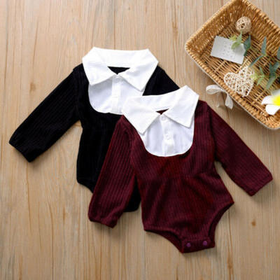 

Newborn Baby Girl Boy Romper Jumpsuits Bodysuit Tops Clothes Tattoo Long Sleeve