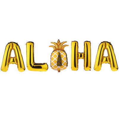 

1 Set 32in ALOHA Letter Aluminium Foil Balloons Party Wedding Decoration