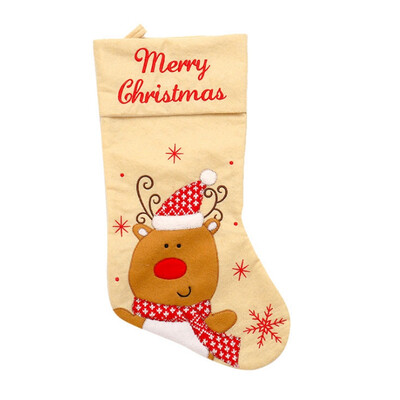 

Christmas Stocking With Hanging Rope Christmas Candy Gift Bag For Children Portable Christmas Decorations Kerst Decoratie