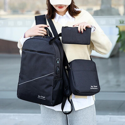 

Tailored Couple Canvas Backpack School Bags Teenage Cute Set Travel Backpacks Rucksack