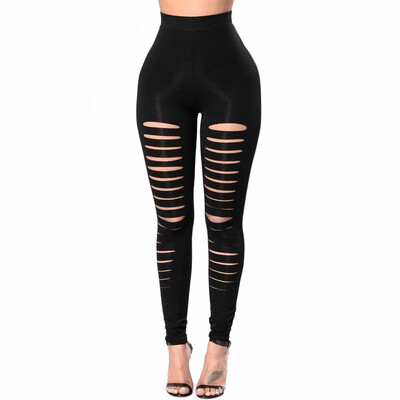 

Leggings female black high waist tight skinny straight pants