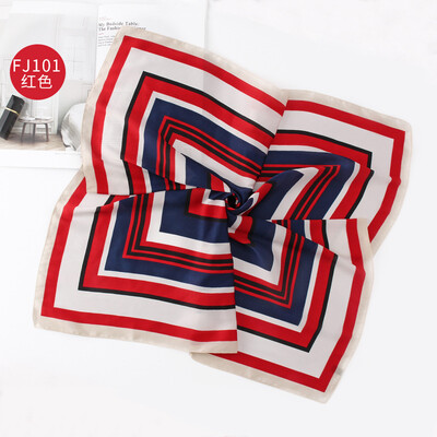 

Silk scarf female summer sunscreen scarf silk small square scarf Korea professional small scarf wholesale FJ101