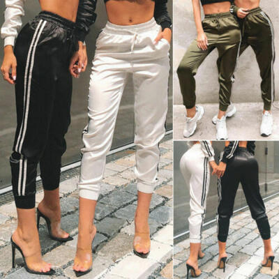

Womens Sports Pants Yoga Leggings High Waisted Fitness Gym Stretch Trousers New