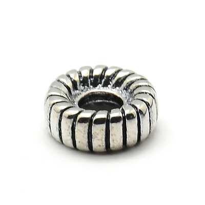 

Large Hole Tibetan Style Alloy Tyre European Beads Antique Silver 8x4mm Hole 3mm