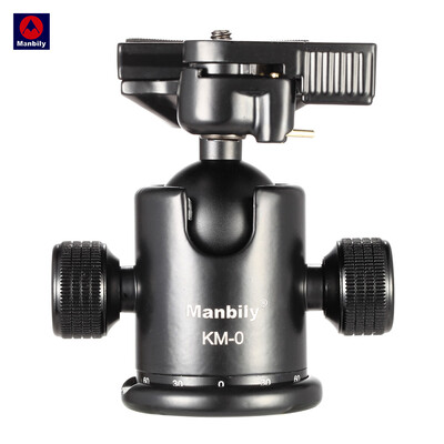 

Manbily KM-0 Professional Camera Ball Head Tripod Head Panoramic Head Sliding Rail Head Aluminum Alloy Max Load Capacity 15kg