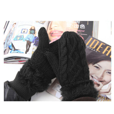 

SUNSIOM Womens Winter Warm Knit Gloves Warmer Mittens Finger Gloves New Fashion