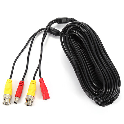 

COTIER BCD20 20M CCTV BNC DC Plug Video Power Cable for Wire Camera&DVR Surveillance System Accessories