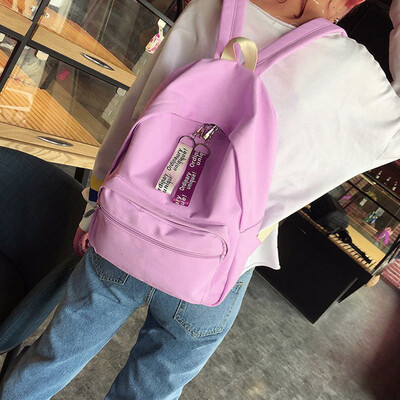 

Tailored Womens Fashion Canvas Solid School Bags Travel Backpack Bag BK
