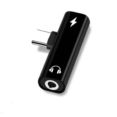 

2 in1 USB Type C To 35mm Earphone Jack Adapter For Xiaomi Huawei Samsung