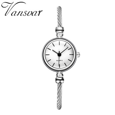 

Vansvar Luxury Women Bracelet Watches Casual Quartz Stainless Steel Bracelet Watch Wrist Watch Relogio Luxe Femmes Montres 533