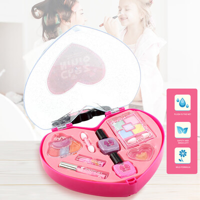 

Dress-Up Toy Makeup Set Pretend Play Girls Cosmetics Kit Environmental Toys Beauty Safety Toy for Kids