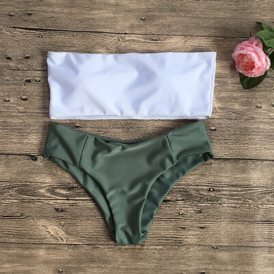 

Roseonmyhand Women Wrapped High-waisted Bikini Set Push-Up Swimsuit Bathing