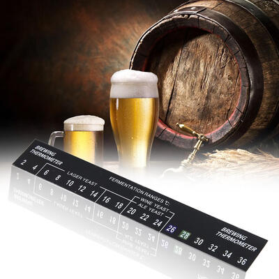 

Greensen 5pcs Stick on Brewing Thermometer Adhesive LCD Thermometer Sticker for Homebrew Beer