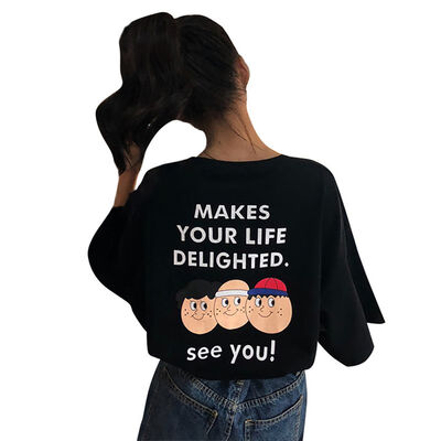

T Shirt Women Summer Harajuku Short Sleeve Fun T-Shirt T-shirt Cartoon Top Tees Female Girl Tops