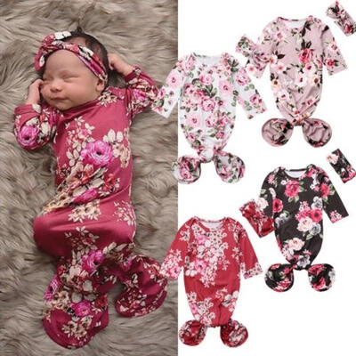 

Infant Baby Flower Swaddle Warp Blanket Sleeping Bag Sleepsack Headband Outfit