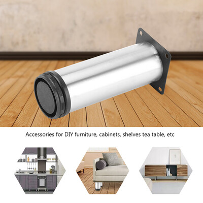 

Greensen Stainless Steel Adjustable Home Kitchen Cabinets Table Shelf Feet Round Furniture Leg Cabinet Leg Shelf Leg