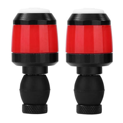 

1Pair Safety Bike Handle Bar Grip End Plug LED Light Cycling Warning Lamp