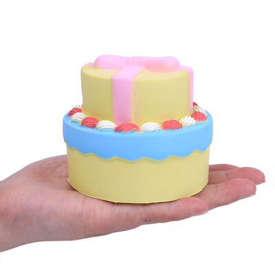 

Siaonvr Jumbo Bow Cake Scented Super Slow Rising Kids Toy Stress Reliever Toy