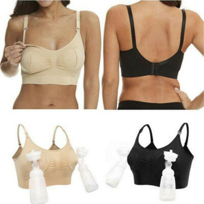 

Women Nursing Bra Hands Free Push Up Maternity Breastfeeding Pregnant Bras Hot