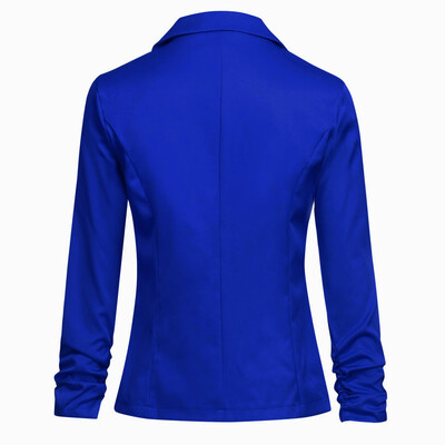 

Toponeto Women Casual Work Solid Button Slim Color Suit Office Cardigan Coat Jacket