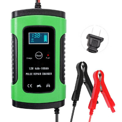 

12V 6A Car Battery Charger Intelligent Fast Power Charging Pulse Repair Charger Full Automatic Battery Maintainer Wet Dry Lead Aci