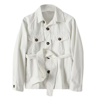

Toponeto Womens Casual Overalls Long Sleeve Jacket Retro Pocket Jacket