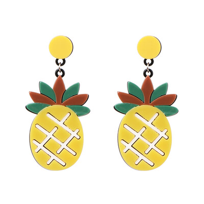 

2019 New Arrival Summer Style Handmade Seed Beads Fruit Lemon Drop Earrings Personality Watermelon Earrings For Woman Party Gift