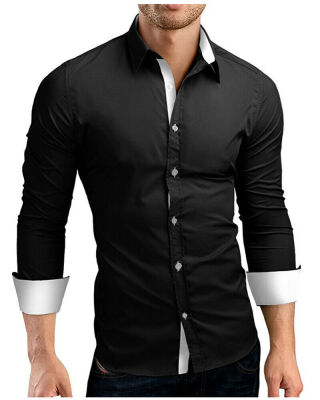 

Luxury New Fashion Mens Slim Fit Shirt Long Sleeve Dress Shirts Casual Shirts